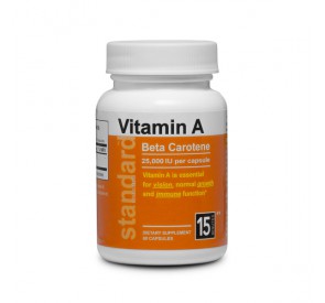 Vitamin A - Betakarotén - 25 000 IU - 60 kapsúl